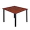 Kee Square Tables > Breakroom Tables > Kee Square & Round Tables, Wood, Metal Top, Cherry TB4848CHBPBK - alternate 1